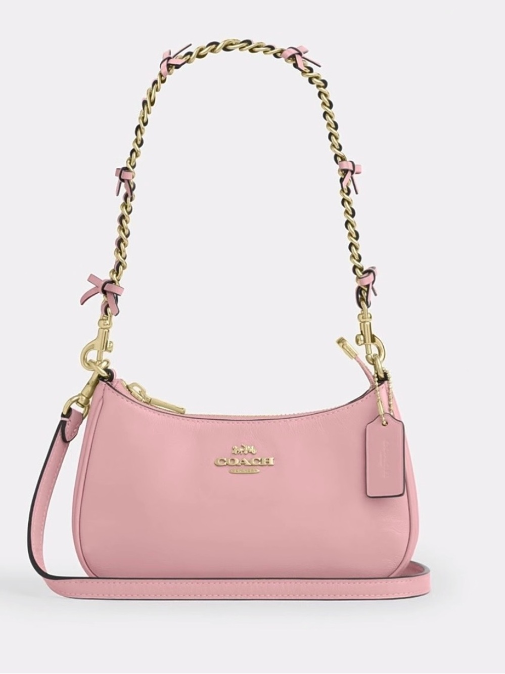 NWT！COACH Teri Mini Crossbody Bag With Bows（soft pink） - Picture 4 of 9